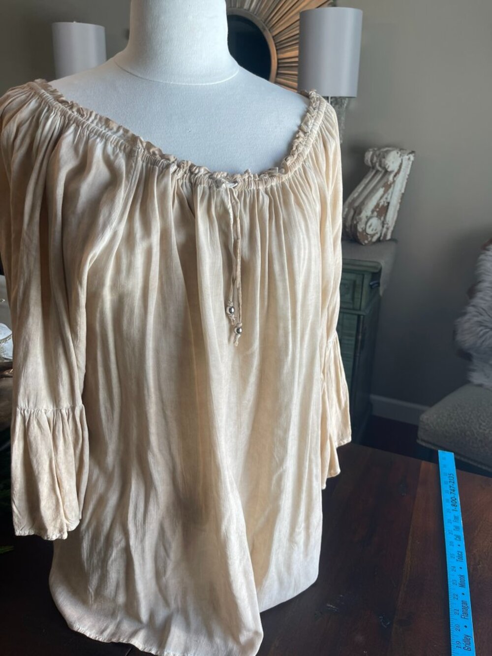 Zerotantik Bohemian Peasant Blouse Sz 18